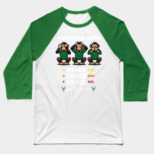 Bokbefok 2023 Funny | South African Monkeys | Bokke Fans Rugby | Afrikaans Origin | Go Bokke Baseball T-Shirt